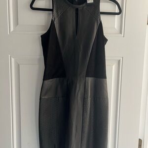 Maje Black leather Mini Dress size 1 small